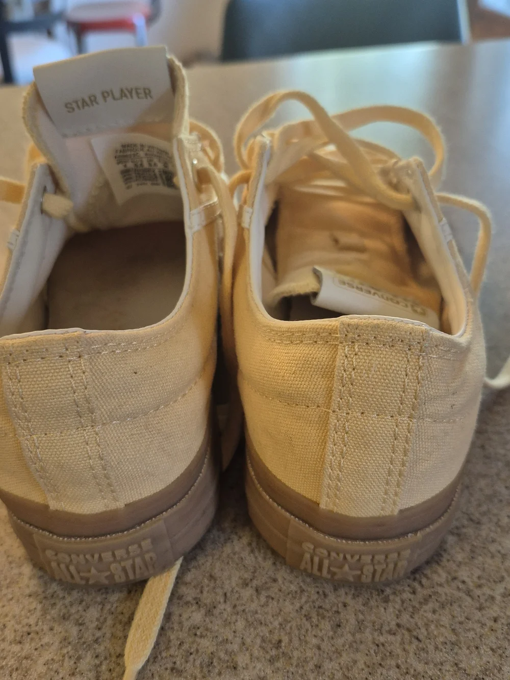 Converse Big Kids All Star Low-Top Sneakers in Pale Yellow Size 4